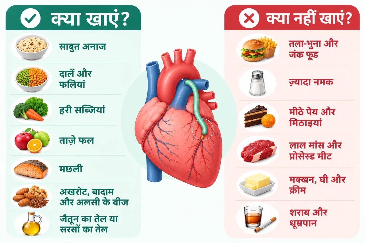 बाईपास सर्जरी के बाद क्या खाएं और क्या नहीं खाएं – हृदय के लिए फायदेमंद खाद्य पदार्थ और परहेज की जानकारी